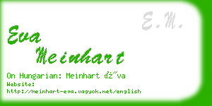 eva meinhart business card